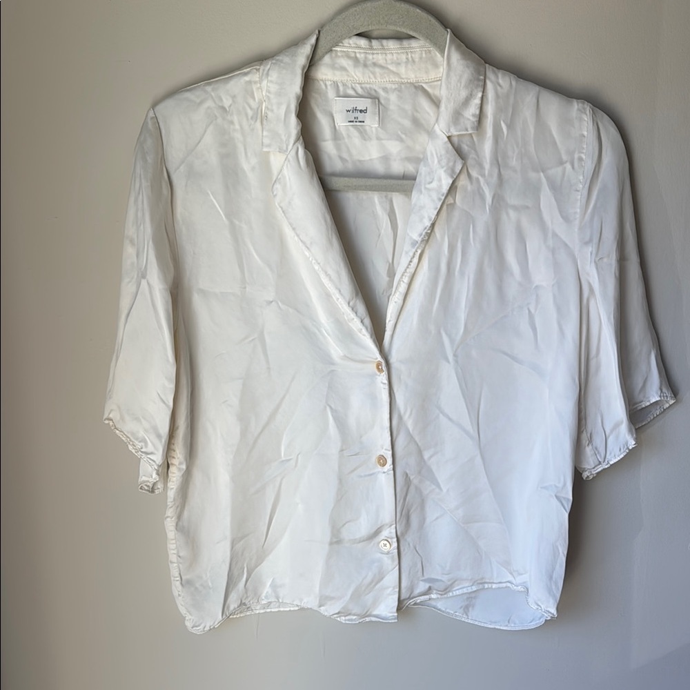 Wilfred White Button-Up Women's Top
